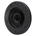 R1 1982-1995 Buick Regal Front Right Drilled & Slotted Black Brake Rotor