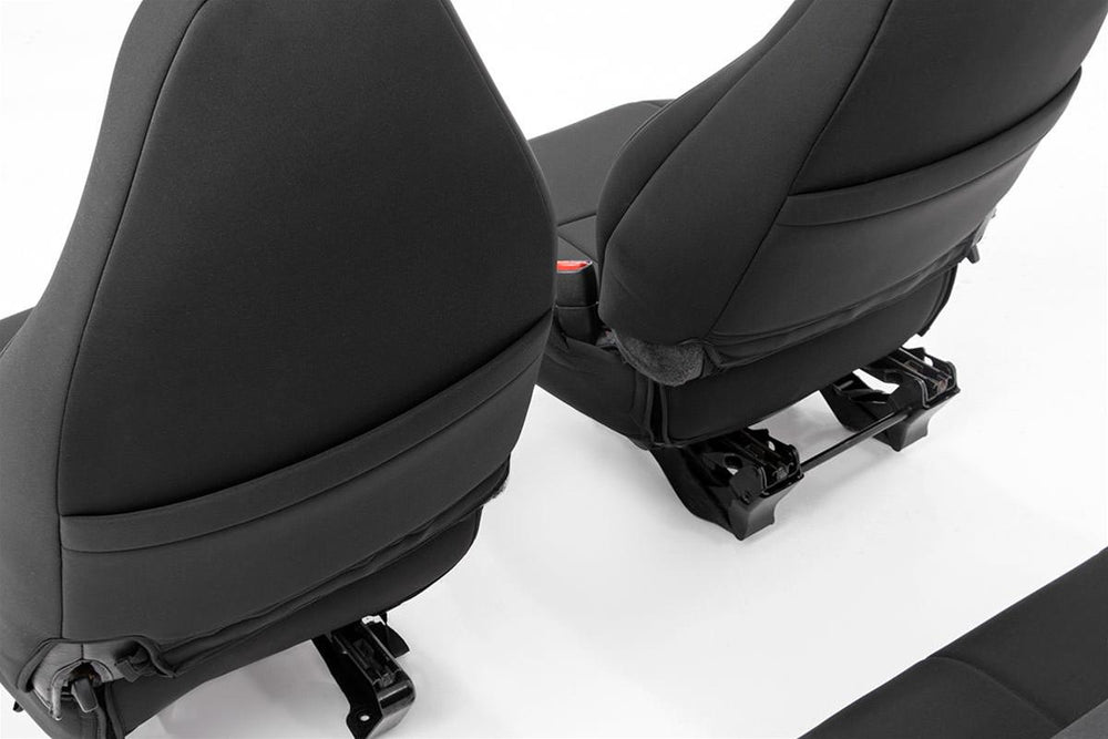 ~(11.4 lbs. 27X21X8)~ Jeep Neoprene Seat Cover Set Black [03-06 Wrangler TJ]