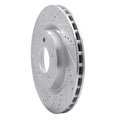 R1 18-20 Land Rover Range Rover Sport Rear Left Drilled & Slotted Black Brake Rotor