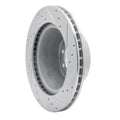 R1 Concepts Brake Rotor Drilled and Slotted Silver Fits Ford E-350
