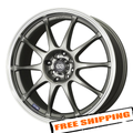 Enkei J10 16x7 4x100/108 42mm Offset 72.62mm Bore Dia Silver w/ Machined Lip Wheel