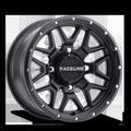Aluminum Wheels 14x7 Krank Simulated Beadlock UTV A94B Satin Black 38 Offset 4 on 137 Bolt Pattern Raceline