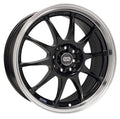 Enkei J10 16x7 5x108/115 38mm Offset 72.62mm Bore Dia Matte Black w/ Machined Lip Wheel