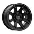 ~(25 lbs. 19X19X10)~ ALPINE 16x7 5x114.30 SATIN BLACK (15 mm)