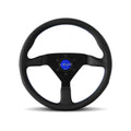 Momo Trek Steering Wheel 350 mm - Black AirLeather/Brshd Al Spokes