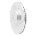 R1 13-20 Ford Fusion Front Right Drilled & Slotted Silver Brake Rotor