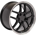 17 IN REPLICA WHEEL CV04 FITS CHEVROLET CORVETTE C5 Z06 RIM 17X9.5 BLACK WHEEL