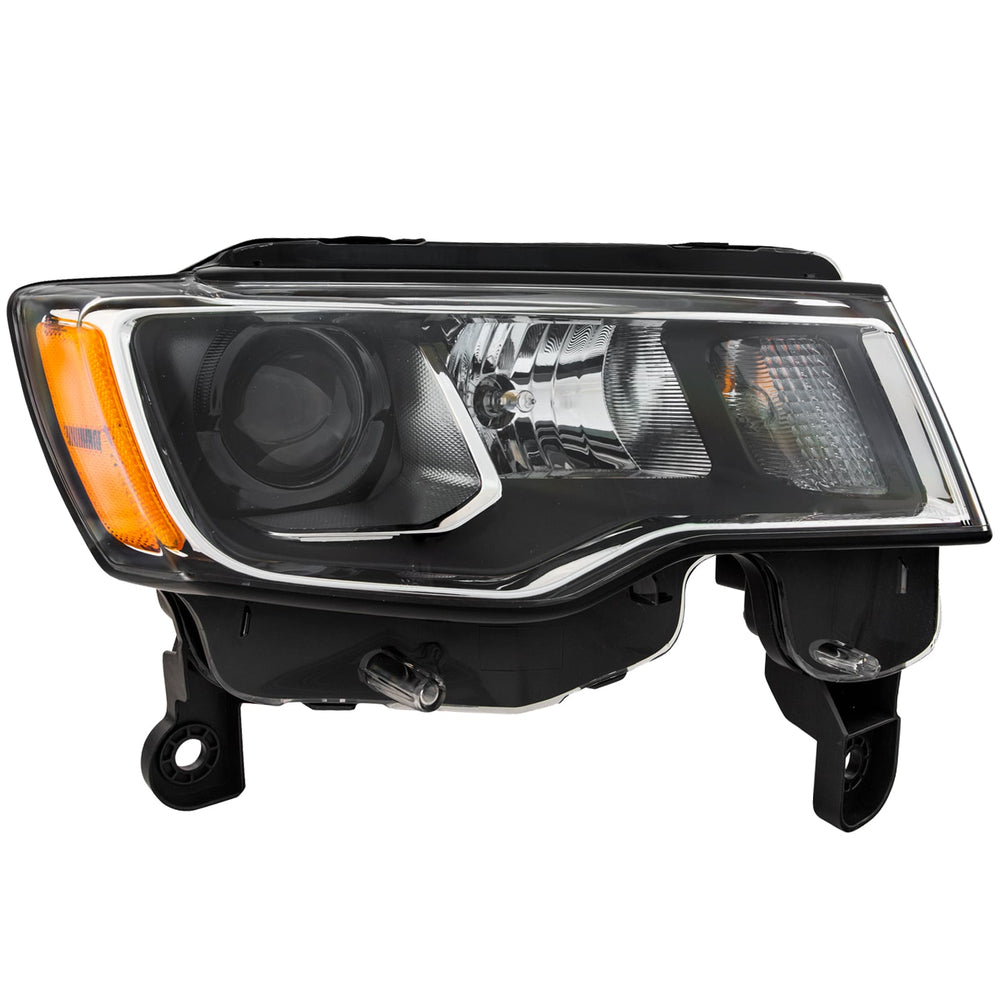 CAPA LH HEADLIGHT ASSY(STD TYPECHROME)(HALOGEN) JEEP GRAND CHEROKEE 17C