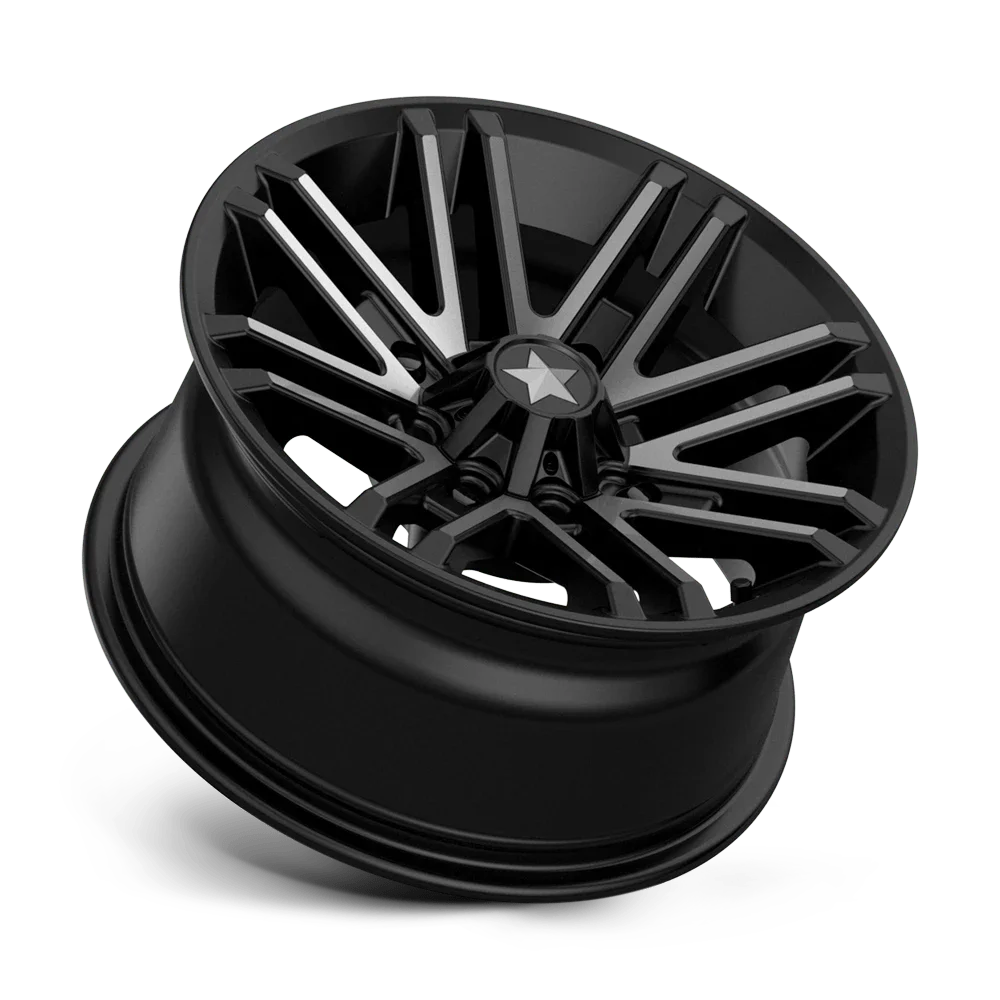 M40 14X7 4X110.00 SATIN BLACK W/ TI