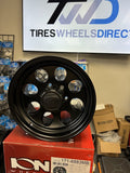 Cast Aluminum Wheels 171 MB 16x8 Matte Black 6 On 139.7 Bolt Pattern -5 Offset ION Wheels