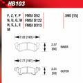 Hawk 96-81 Chevy Camaro DTC-60 Race Front Brake Pads