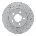 DFC 03-09 Mercedes-Benz E350 Front Right Drilled & Slotted Geoperformance Rotor
