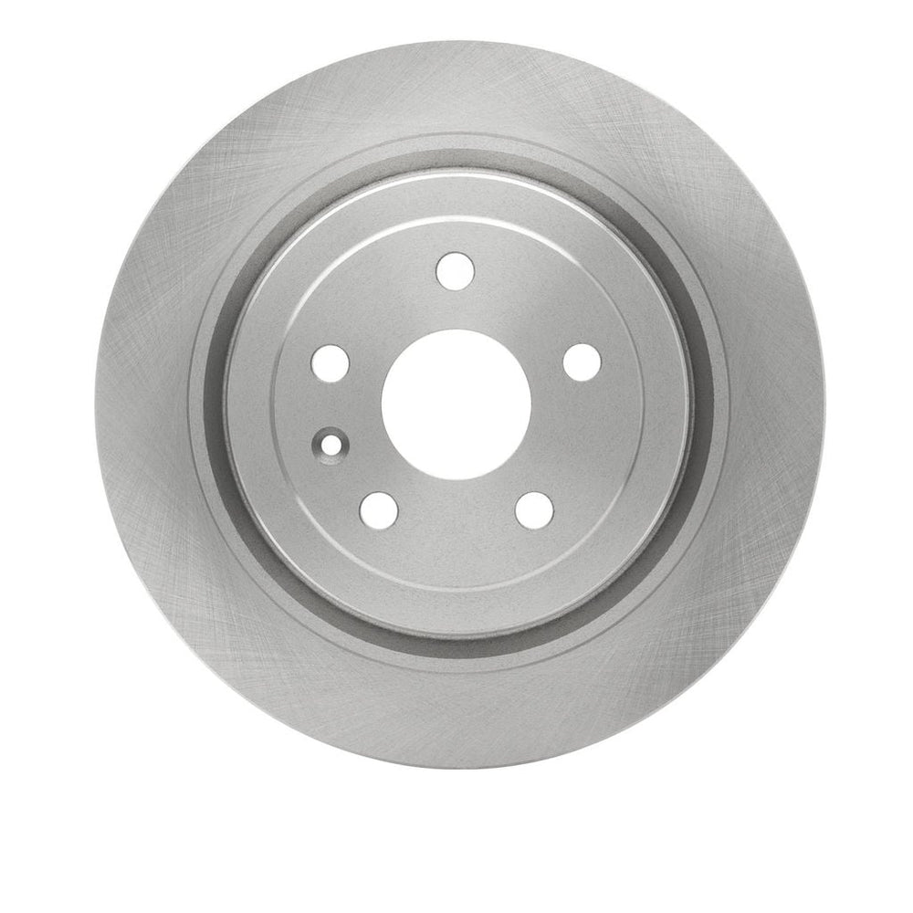 R1 08-14 Cadillac CTS Rear Left Drilled Black Brake Rotor