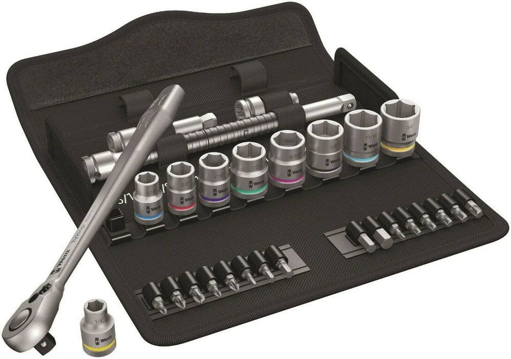 8100 SB 11 ZYKLOP METAL RATCHET SET W/ SWITCH LEVER 3/8IN DRIVE IMPERIAL 29 P