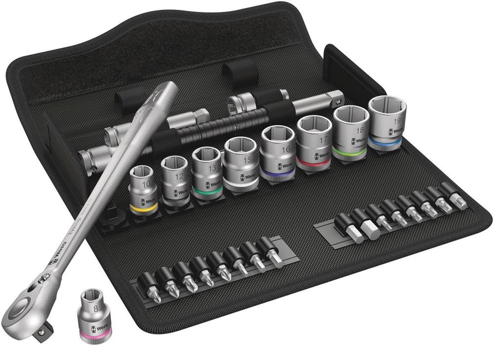 8100 SB 8 ZYKLOP METAL RATCHET SET W/ SWITCH LEVER 3/8IN DRIVE METRIC 29 PCS