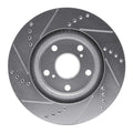 DFC 79-81 American Motors CONCORD Front Right Drilled & Slotted Silver Brake Rotor