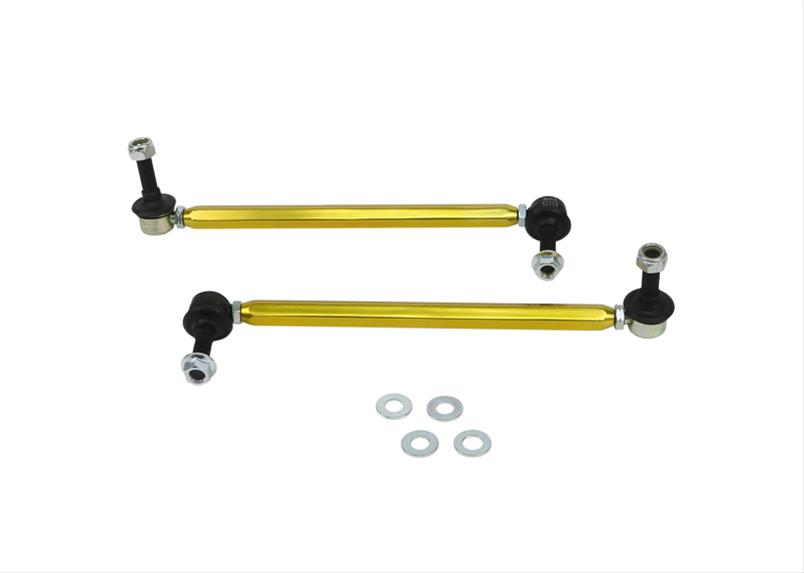 UNIVERSAL ADJ SWAY BAR LINK SET 315MM350MM LENGTH 12MM STUDS GOLD ANODIZED