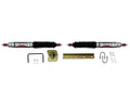 Steering Stabilizer Dual Kit w/o OEM Location Silver w/Black Boots Skyjacker