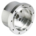 STEERING WHEEL ADAPTER STEERING WHEEL 9 BOLT POLISHED ALUMINUM CUSTOM COLOR PO