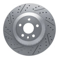 R1 20-26 Jaguar I-Pace Rear Left Drilled & Slotted Geoperformance Rotor