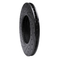 R1 02-04 Ford Focus Front Right Drilled & Slotted Black Brake Rotor
