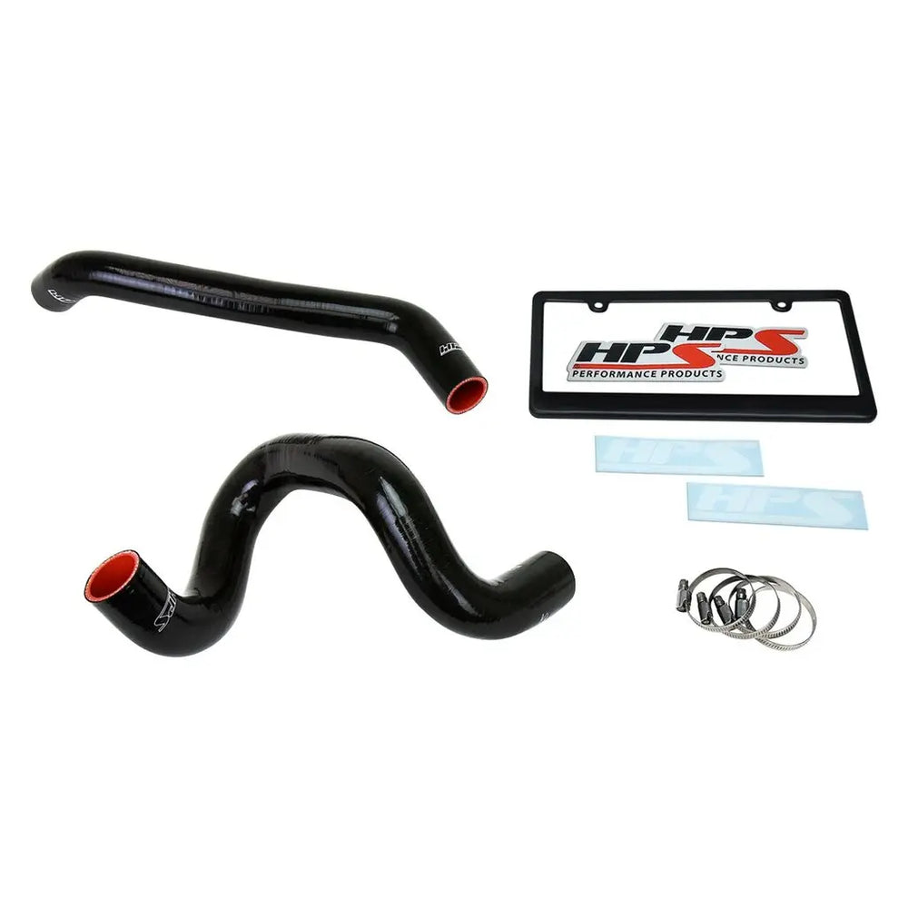 HPS Performance Black Reinforced Silicone Radiator Hose Kit Coolant for Jeep 07-11 Wrangler JK 3.8L V6