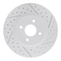 R1 02-04 Ford Focus Front Right Drilled & Slotted Geoperformance Rotor