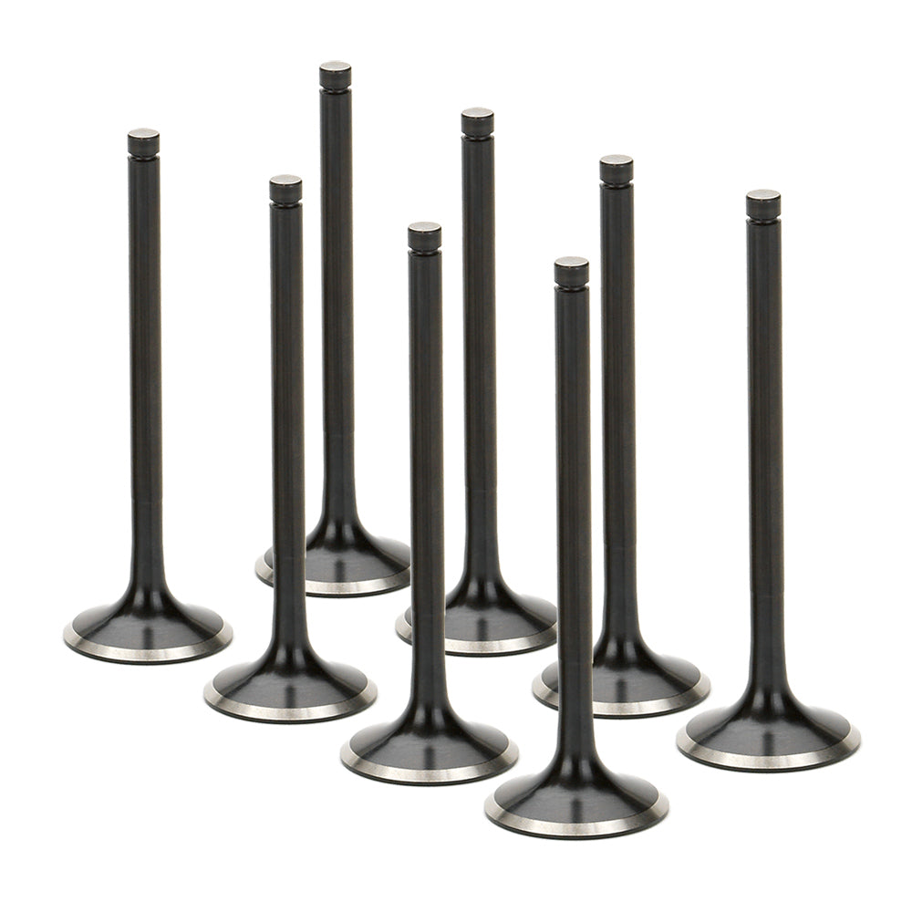Supertech Honda B16/B18C Black Nitrided Exhaust Valve - +0.5mm Oversize - Set of 8