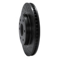 R1 07-17 Buick Enclave Front Right Drilled & Slotted Black Brake Rotor