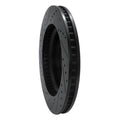 R1 07-17 Buick Enclave Front Right Drilled & Slotted Black Brake Rotor