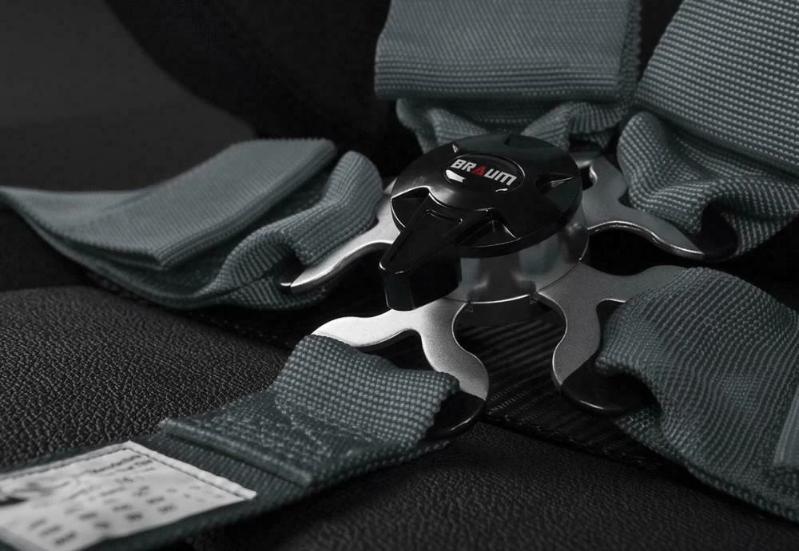 Braum 5 Point 3 SFI Approved Racing Harness - Gunmetal - BRH-GMS5