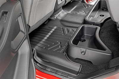 ~(15 lbs. 38X30X6)~ Heavy Duty Floor Mats [Front/Rear] - (08-20 Nissan Frontier Crew Cab)