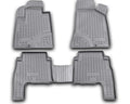 ~(12 lbs. 33X20X6)~ Profile Floor Liners Front and 2nd Row Black Santa Fe 2007-2009