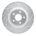 R1 07-10 Chevrolet COBALT Front Right Drilled & Slotted Silver Brake Rotor