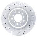 DFC 08-13 BMW 1 Series M Left Front Drilled GeoSPEC Coated Rotor