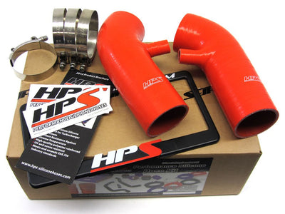 HPS Performance Red Reinforced Silicone Post MAF Air Intake Hose Kit for Infiniti 08-09 EX35 3.7L