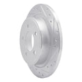 DFC 04-08 Chrysler Pacifica Rear Right Drilled & Slotted Silver Brake Rotor