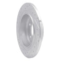 DFC 04-08 Chrysler Pacifica Rear Right Drilled & Slotted Silver Brake Rotor