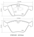Brembo 06-12 BMW 120d HP2 Pads - Front