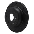 DFC 07-20 Cadillac Escalade ESV Rear Left Drilled & Slotted Black Brake Rotor