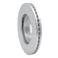 R1 99-04 Acura RL Front Right Drilled & Slotted Silver Brake Rotor
