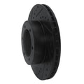 R1 91-98 Toyota 4Runner Front Left Drilled & Slotted Black Brake Rotor