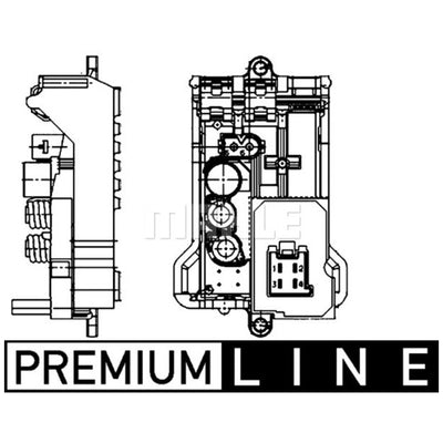 A/C BLOWER REGULATOR AND RESISTOR