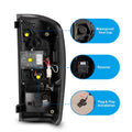 Winjet black tail light