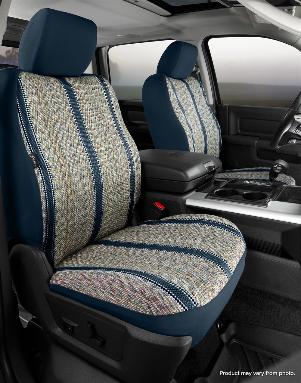 0711 SILVERADO/SIERRA TR S/COVER NAVY BUCKETS