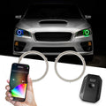 XK Glow 2x70mm - RGB Switchback Halo Million Color XKCHROME Smartphone App Controlled Kit