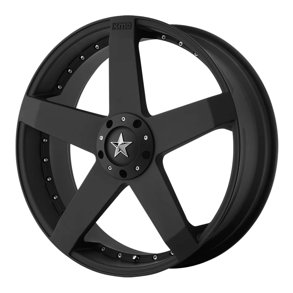 KM775 ROCKSTAR CAR MATTE BLACK 17 X 7.5 5X100/4.5 5.90 b/s 42 o/s