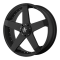 KM775 ROCKSTAR CAR MATTE BLACK 17 X 7.5 5X100/4.5 5.90 b/s 42 o/s