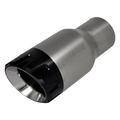 Exhaust Tip Exhaust Tip 3.50 Inch Angled Brushed Ss/Black Alum Fits 2.50 In Tubing-Clamp On Flowmaster