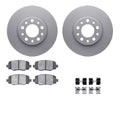 DFC 14-22 Chrysler 200 Rear Geospec Rotors with 5000 Advanced Brake Pads w/Hardware
